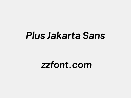 Plus Jakarta Sans