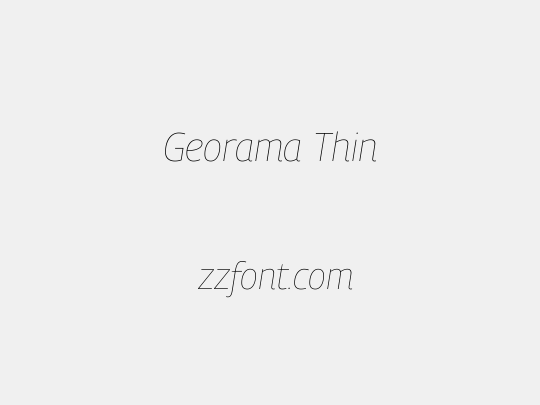 Georama Thin