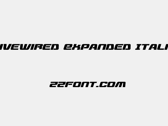 Livewired Expanded Italic