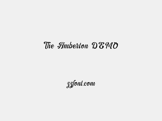 The Amberton DEMO