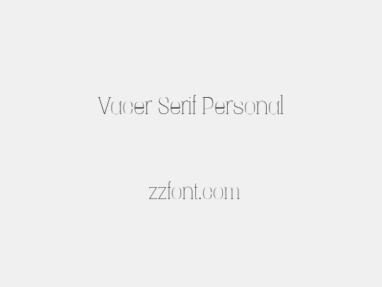 Vacer Serif Personal