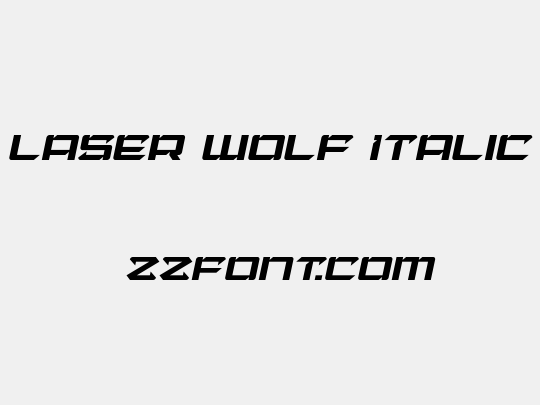 Laser Wolf Italic