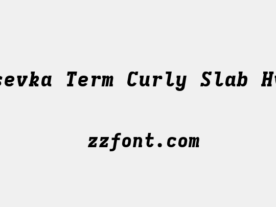 Iosevka Term Curly Slab HvEx
