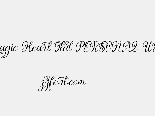 Magic Heart Ital PERSONAL USE