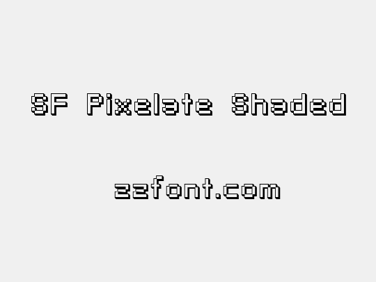 SF Pixelate Shaded
