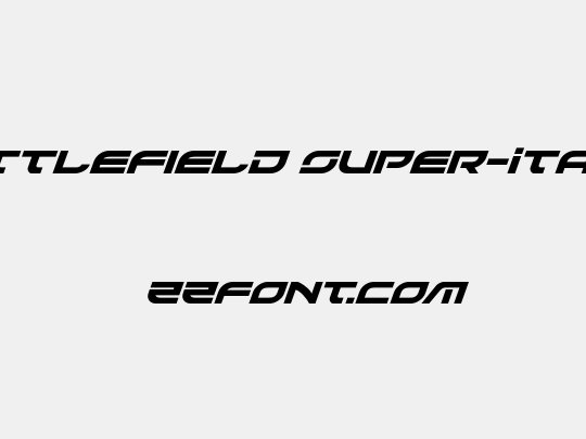 Battlefield Super-Italic