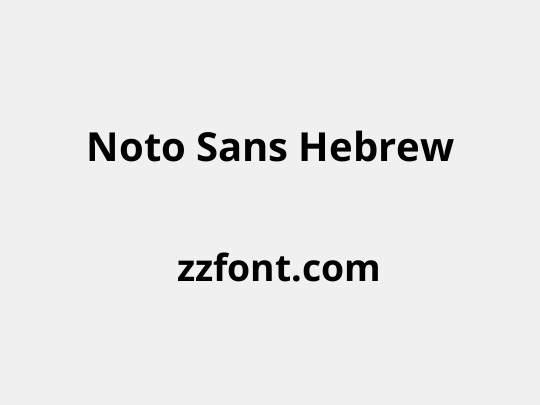 Noto Sans Hebrew