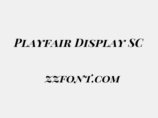 Playfair Display SC