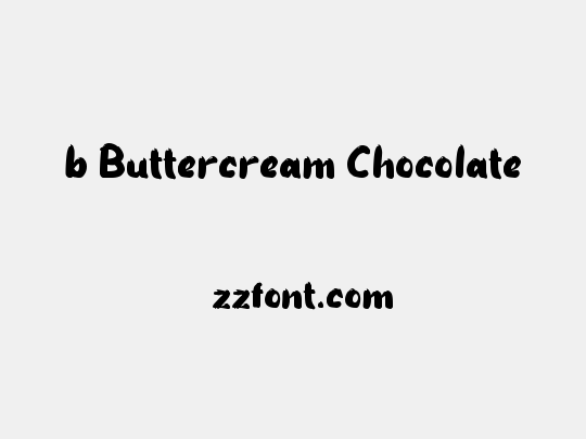 b Buttercream Chocolate