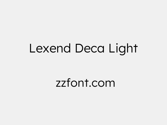 Lexend Deca Light