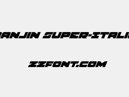 Banjin Super-Italic