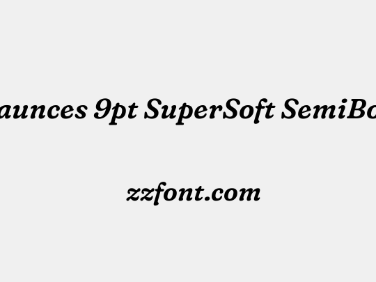 Fraunces 9pt SuperSoft SemiBold