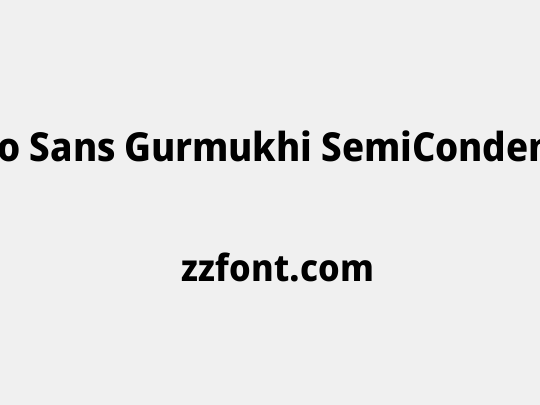 Noto Sans Gurmukhi SemiCondensed ExtraBold