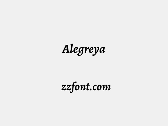 Alegreya