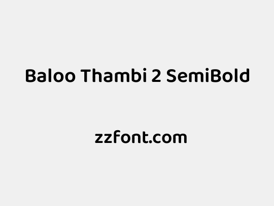 Baloo Thambi 2 SemiBold