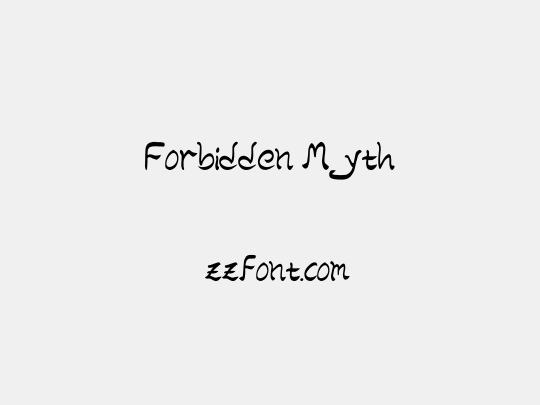 Forbidden Myth