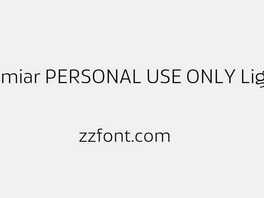 Famiar PERSONAL USE ONLY Light