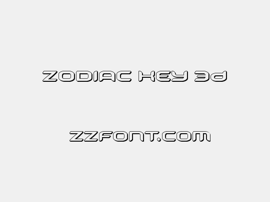 Zodiac Key 3D