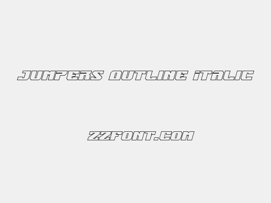Jumpers Outline Italic