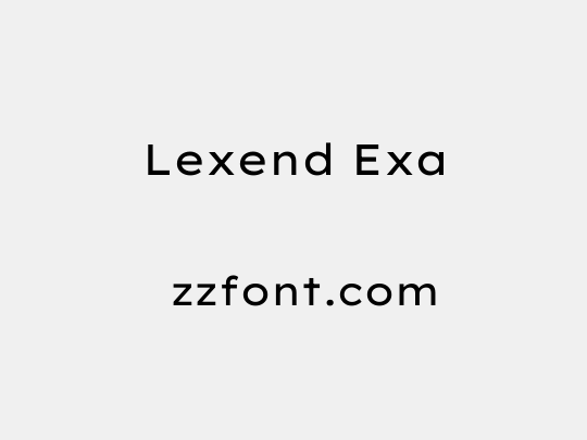 Lexend Exa