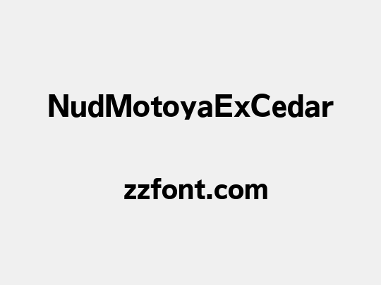 NudMotoyaExCedar