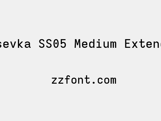 Iosevka SS05 Medium Extended