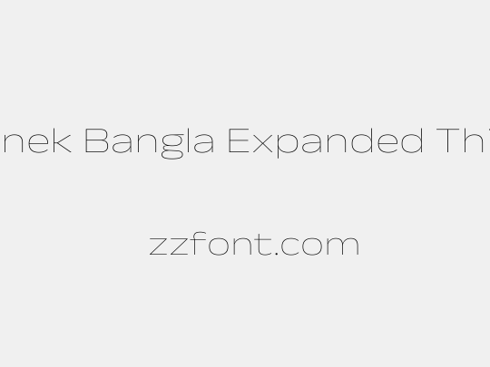 Anek Bangla Expanded Thin
