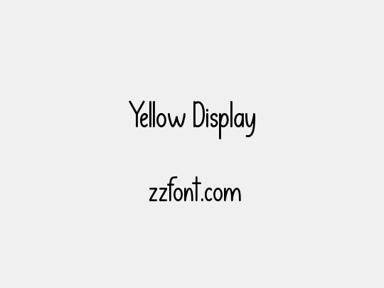 Yellow Display