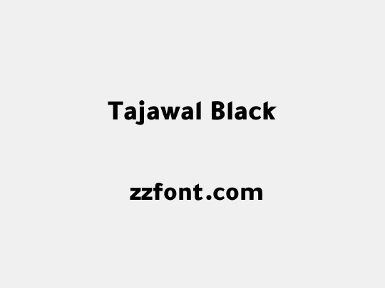 Tajawal Black