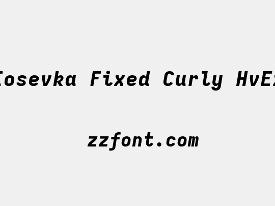 Iosevka Fixed Curly HvEx