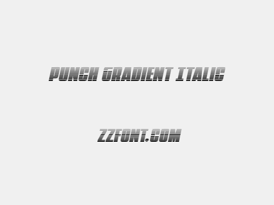 Punch Gradient Italic