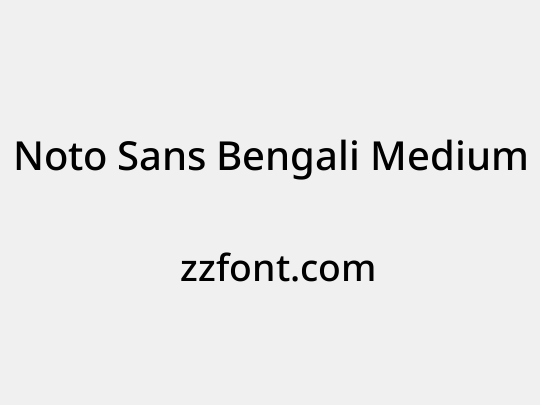 Noto Sans Bengali Medium