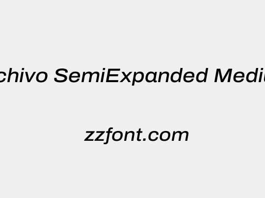 Archivo SemiExpanded Medium