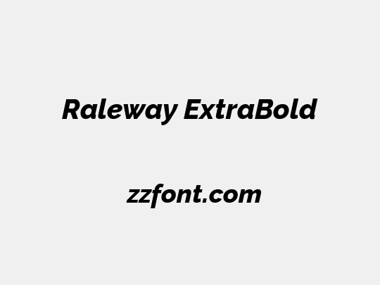Raleway ExtraBold