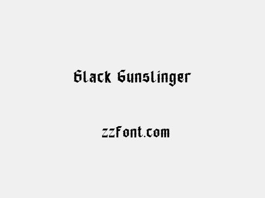 Black Gunslinger