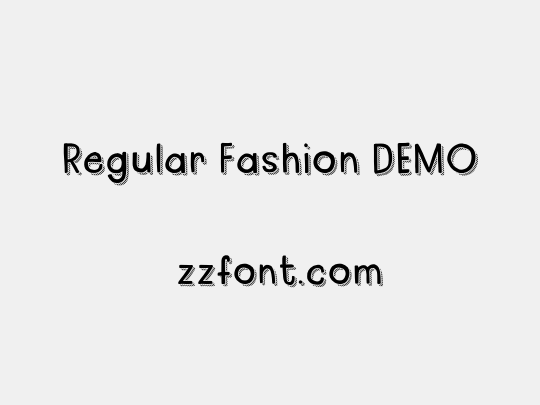 Regular Fashion DEMO