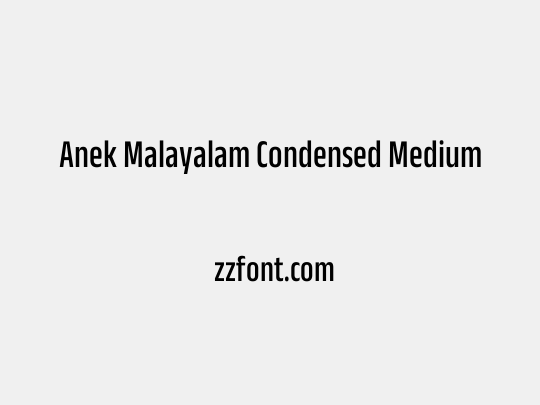 Anek Malayalam Condensed Medium