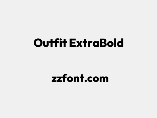 Outfit ExtraBold