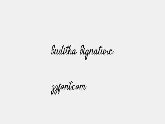 Suditha Signature