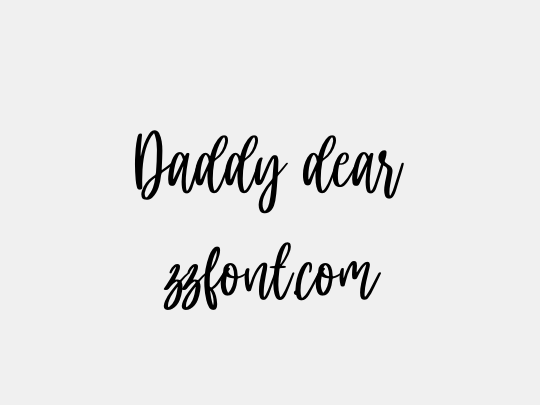 Daddy dear