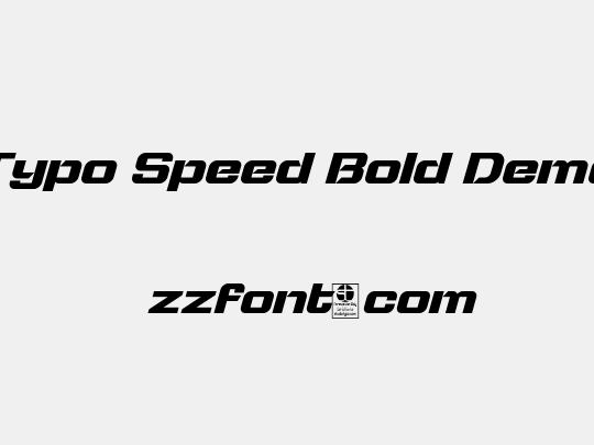 Typo Speed Bold Demo