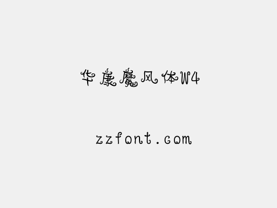 华康魔风体W4