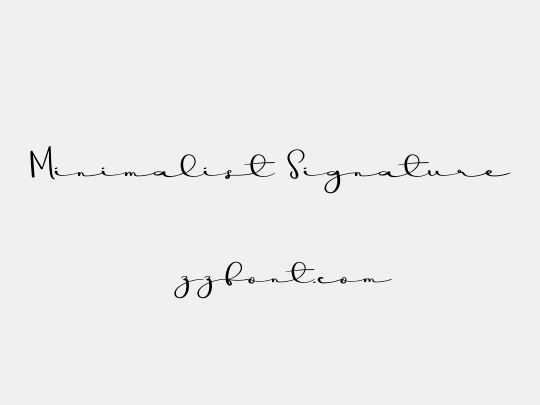 Minimalist Signature