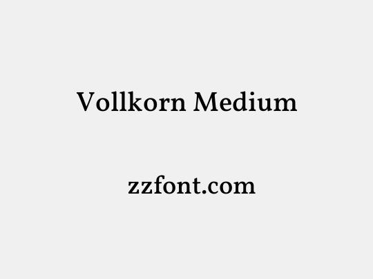 Vollkorn Medium