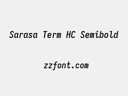 Sarasa Term HC Semibold