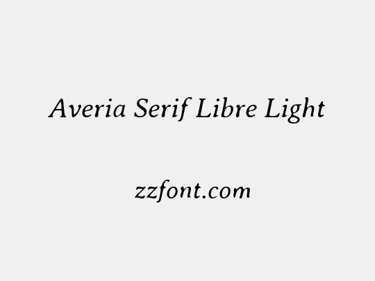 Averia Serif Libre Light