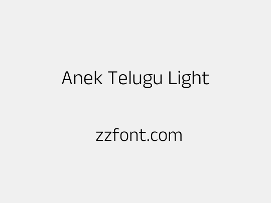 Anek Telugu Light