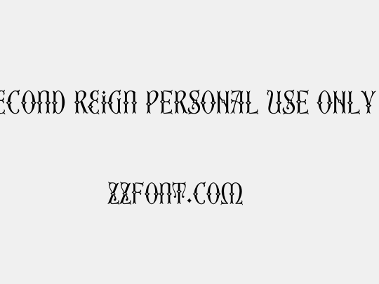 Second Reign PERSONAL USE ONLY Thin