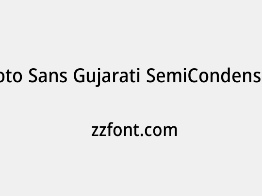 Noto Sans Gujarati SemiCondensed Medium