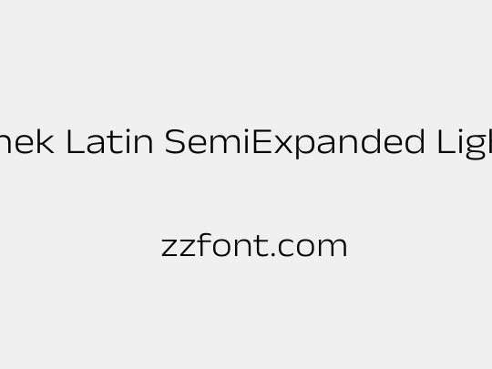 Anek Latin SemiExpanded Light